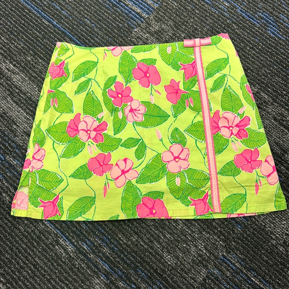 Lilly Pulitzer Women's Size 8 Vintage Golf Skort in Pink and Green
